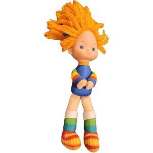 Vintage Rainbow Brite Doll With Bright Multicolor Outfit & Yarn Hair13x16"•54